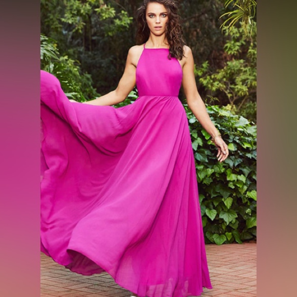 Lulu’s Mythical Kind of Love Magenta Maxi Dress